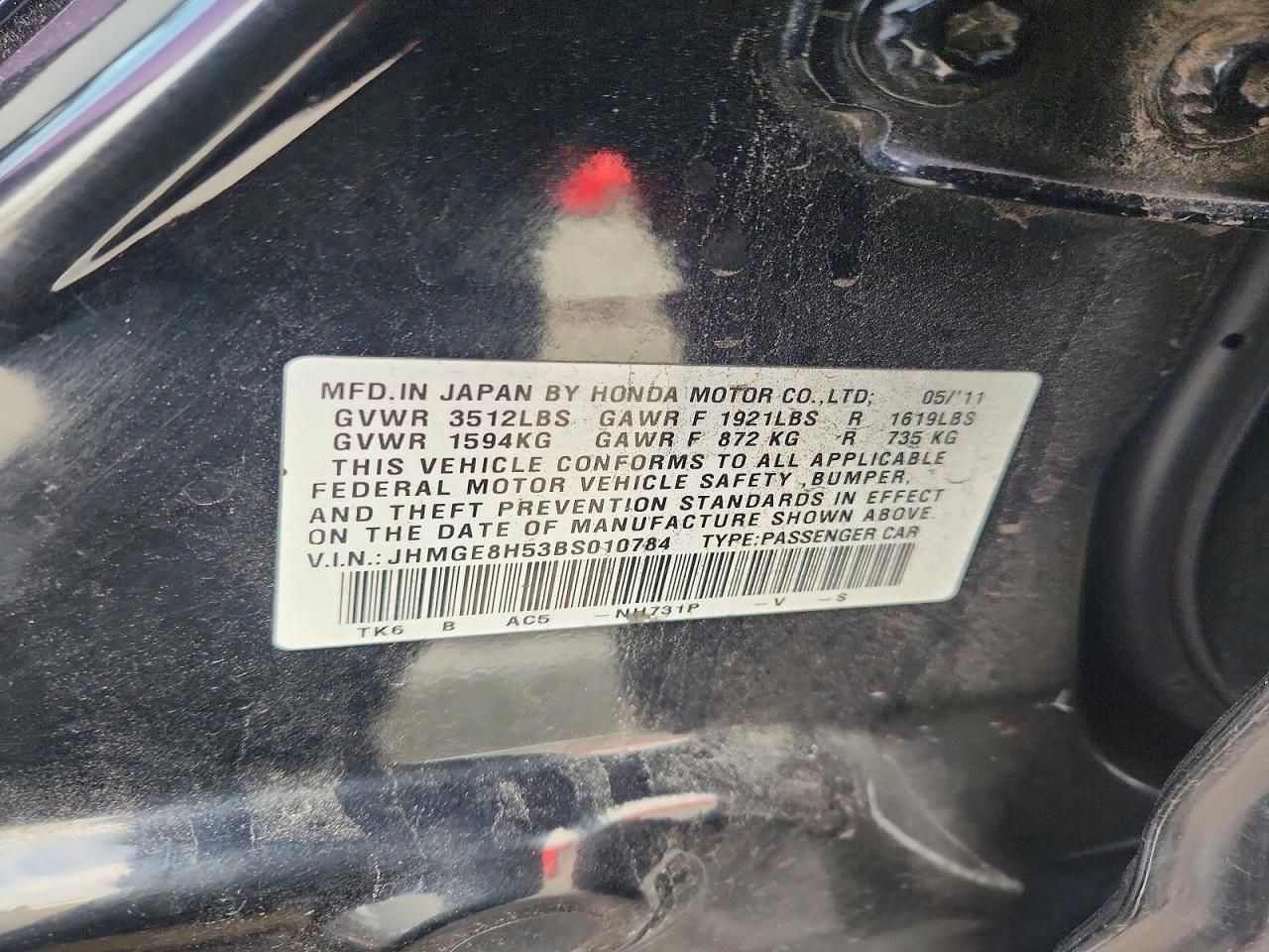 2011 Honda 2011 Hond fit