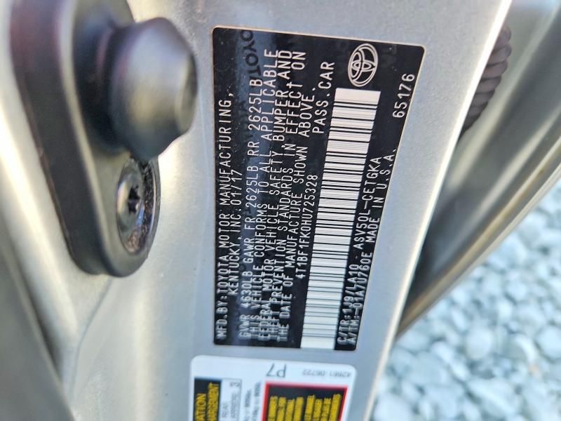 2017 Toyota Camry le