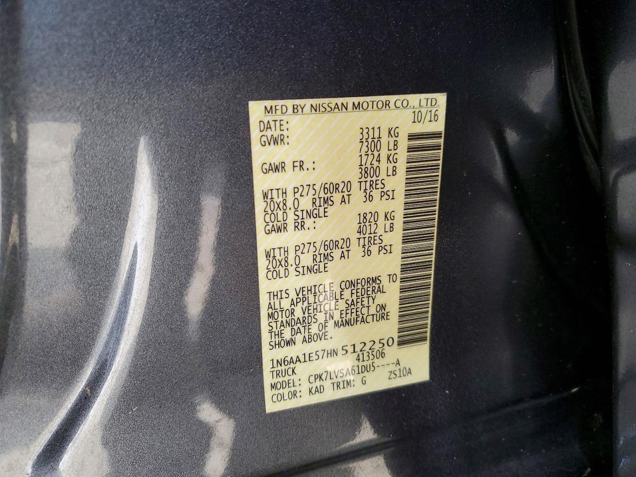 2017 Nissan Titan SL