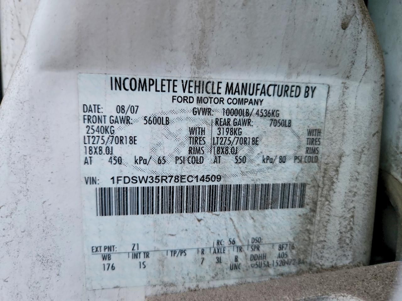 2008 Ford F350 SRW Super Duty