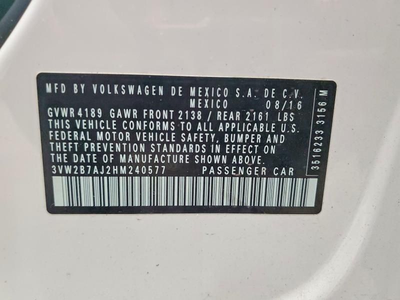 2017 Volkswagen Jetta s