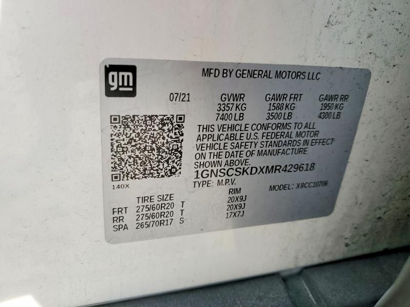 2021 Chevrolet Tahoe C1500 Premier