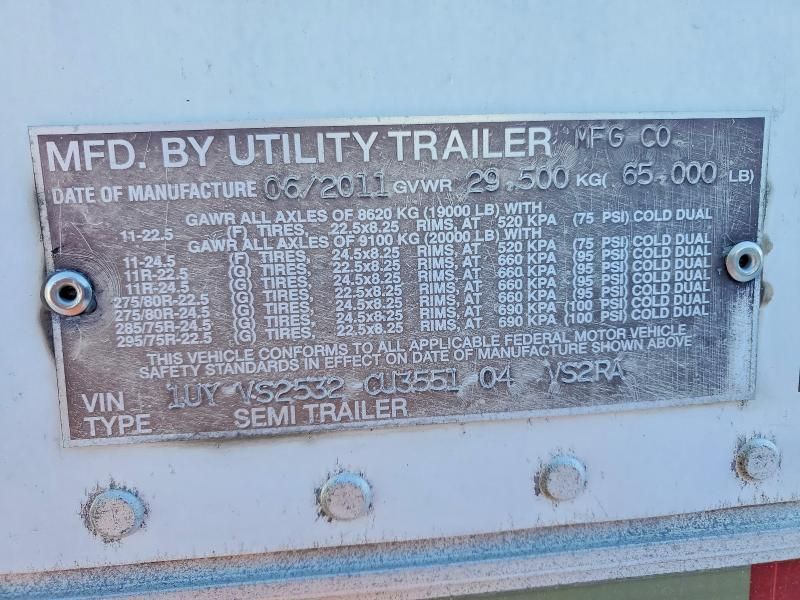 2012 Utility Vs2ra Refrigerated van Trailer