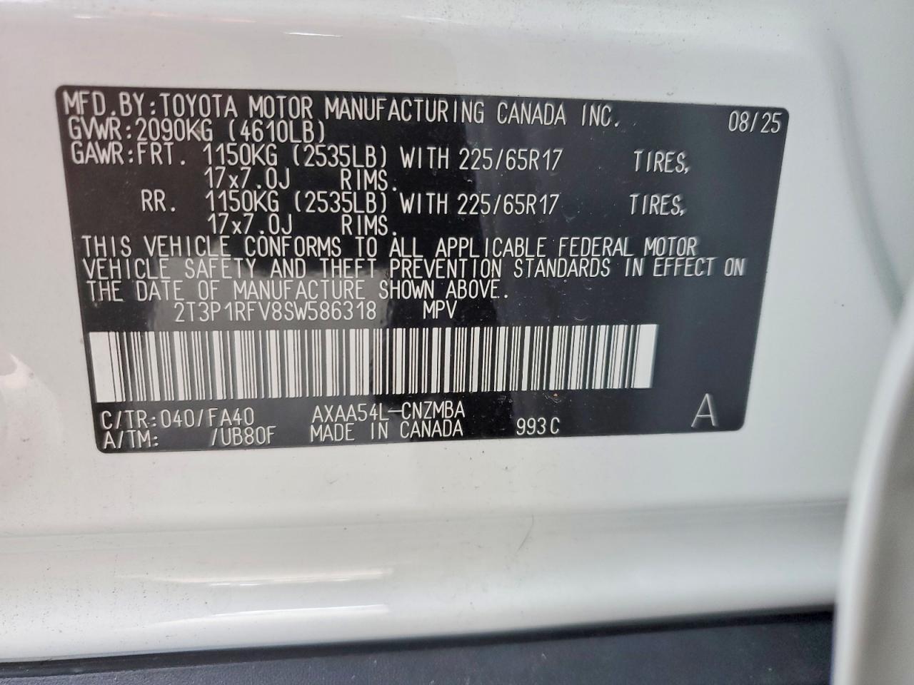 2025 Toyota Rav4 xle