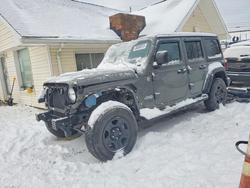 Jeep salvage cars for sale: 2020 Jeep Wrangler Unlimited Sport