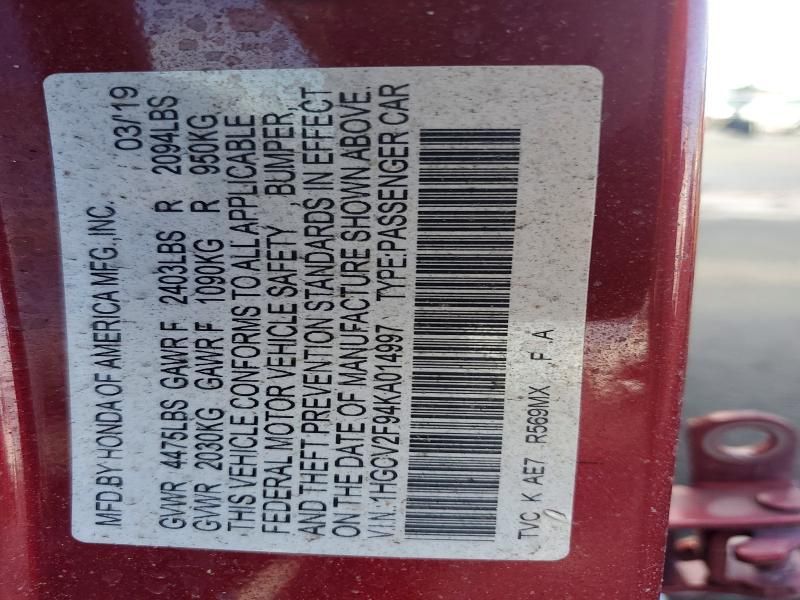 2019 Honda Accord Touring