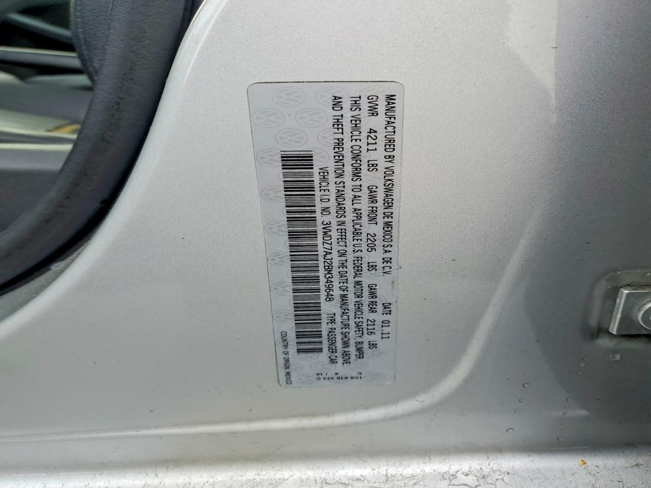 2011 Volkswagen Jetta se