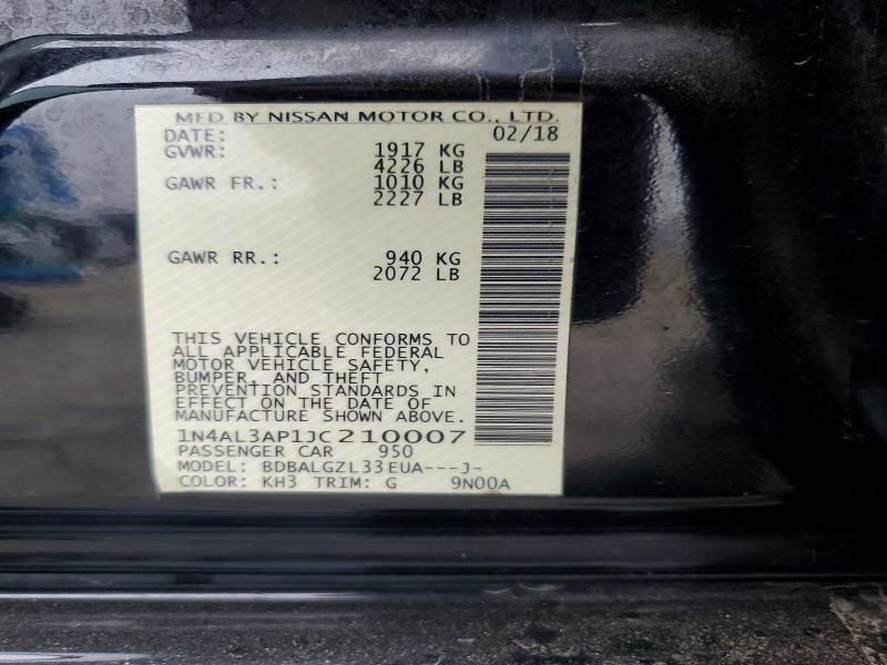 2018 Nissan Altima 2.5