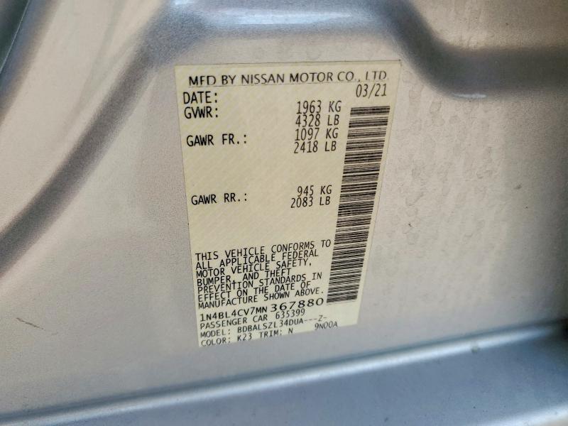 2021 Nissan Altima sr