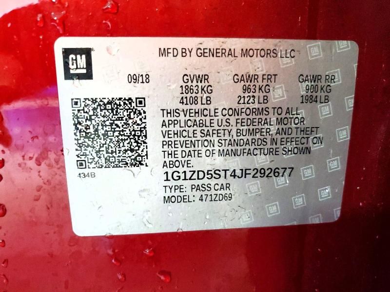 2018 Chevrolet Malibu lt