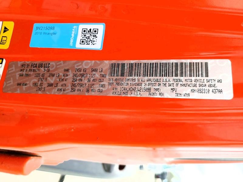 2018 Jeep Wrangler Unlimited Sport