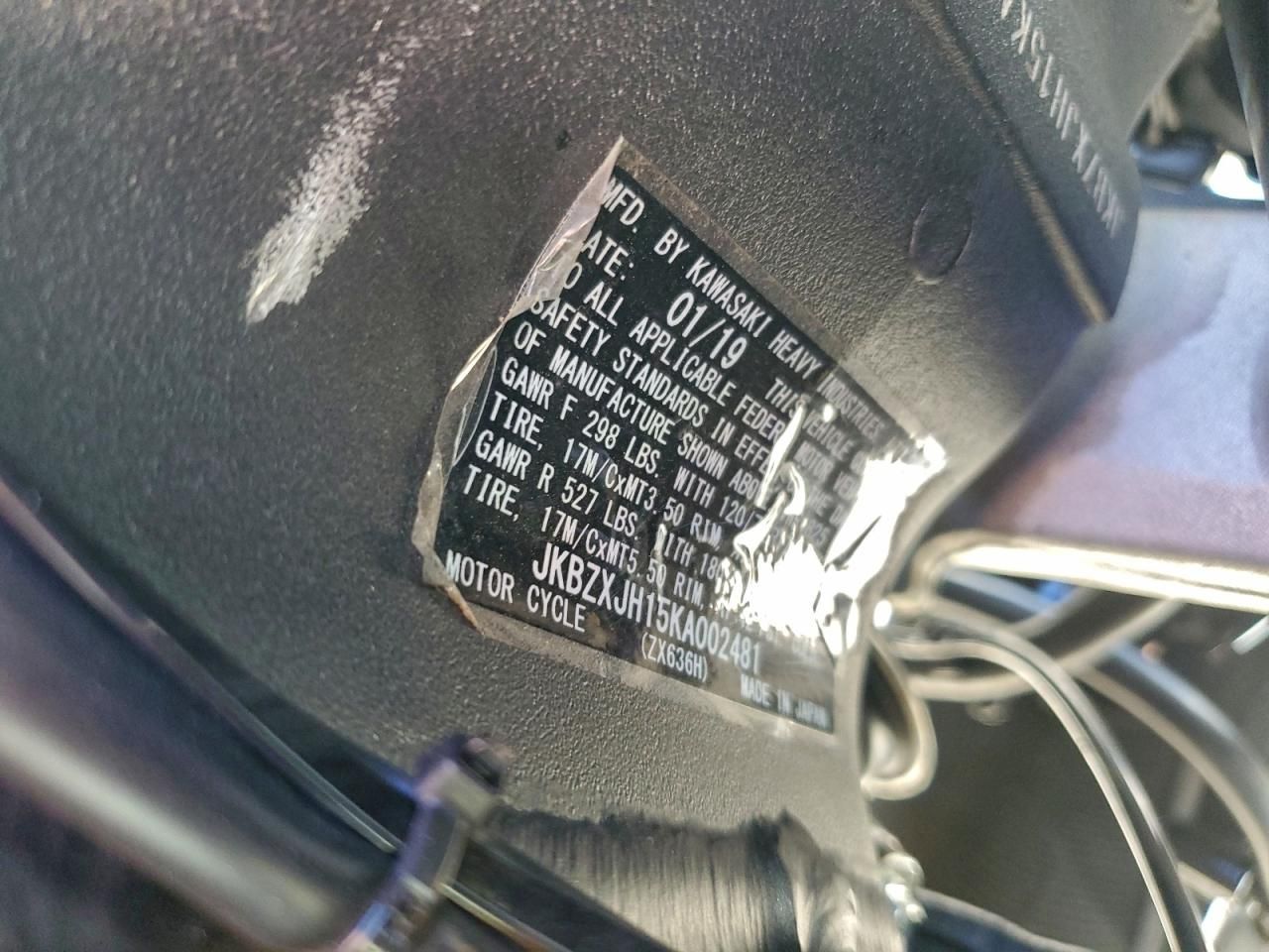 2019 Kawasaki ZX636 K