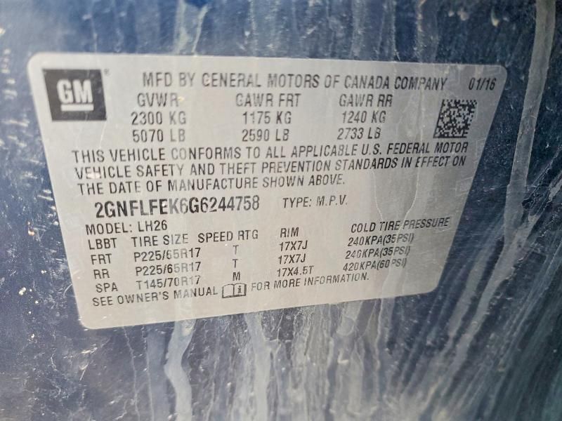 2016 Chevrolet Equinox lt