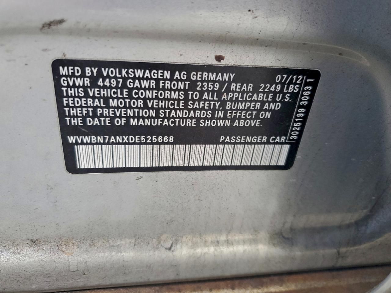 2013 Volkswagen Cc Sport