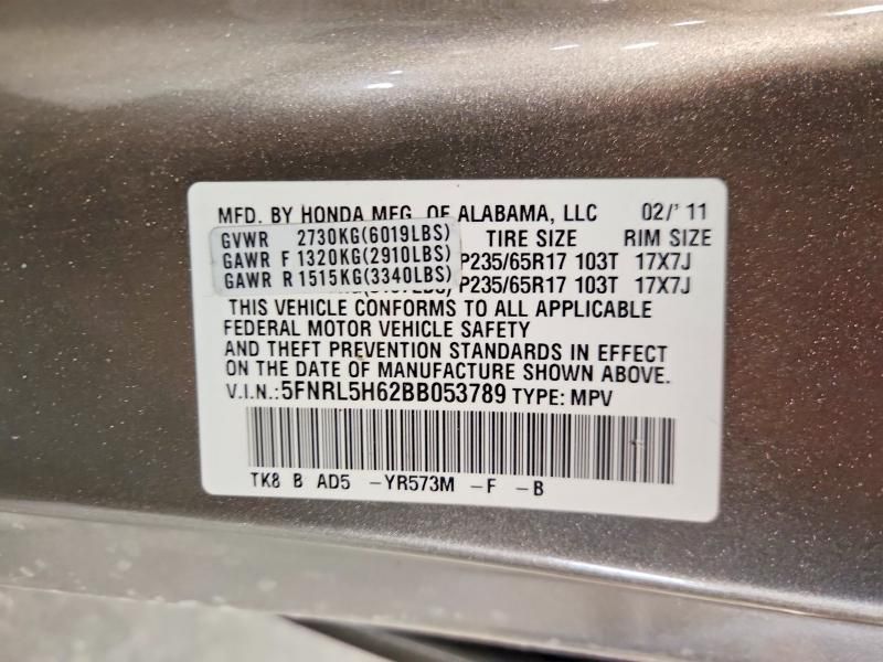 2011 Honda Odyssey exl