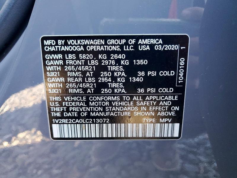 2020 Volkswagen Atlas Cross Sport sel R-line