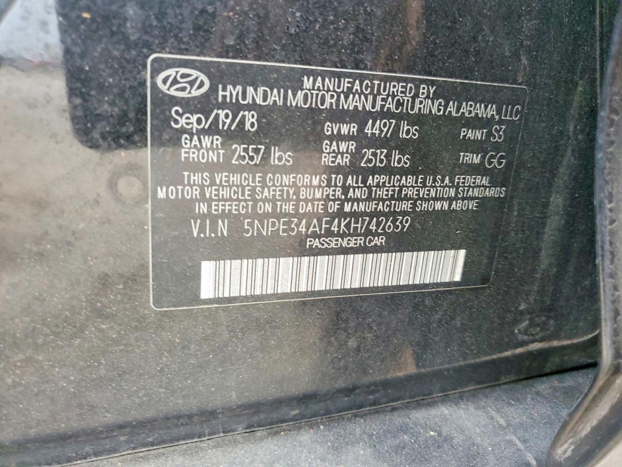 2019 Hyundai Sonata sel