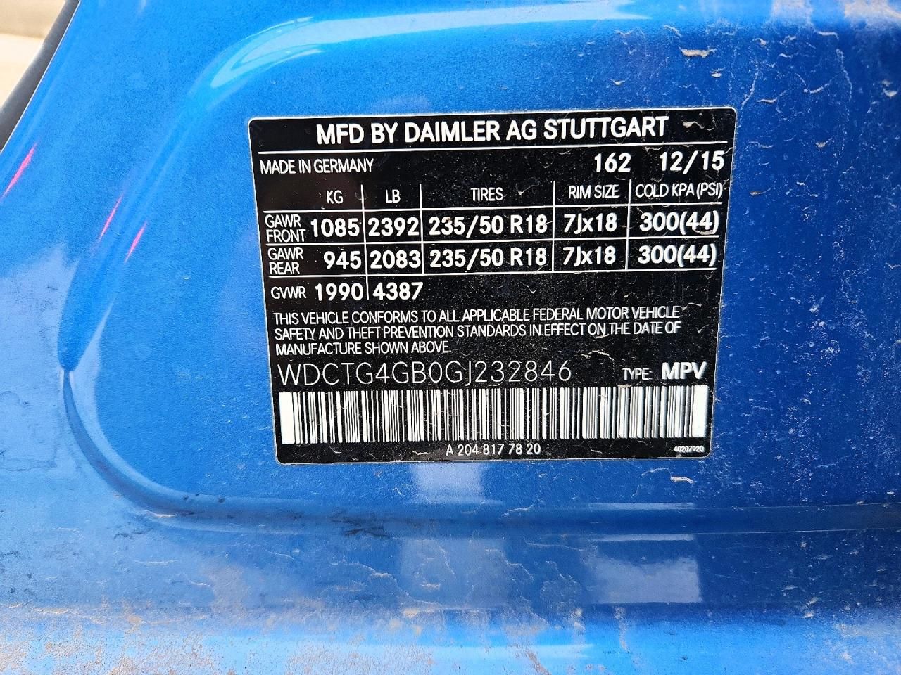 2016 Mercedes-Benz Gla 250 4matic