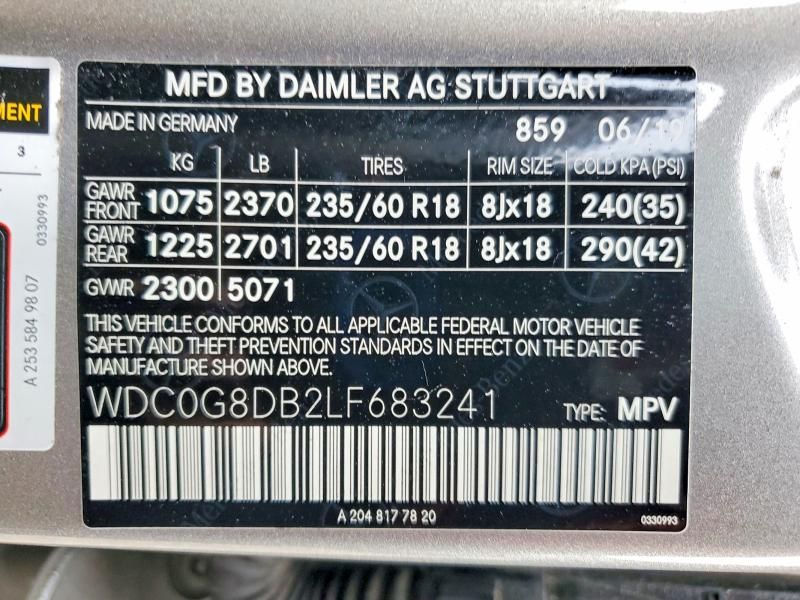 2020 Mercedes-Benz Glc 300