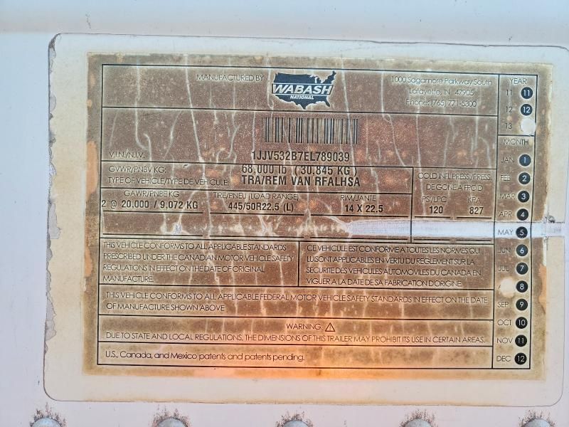 2014 Wabash 2014 Wabash Raflhsa Refrigerated Van Trailer