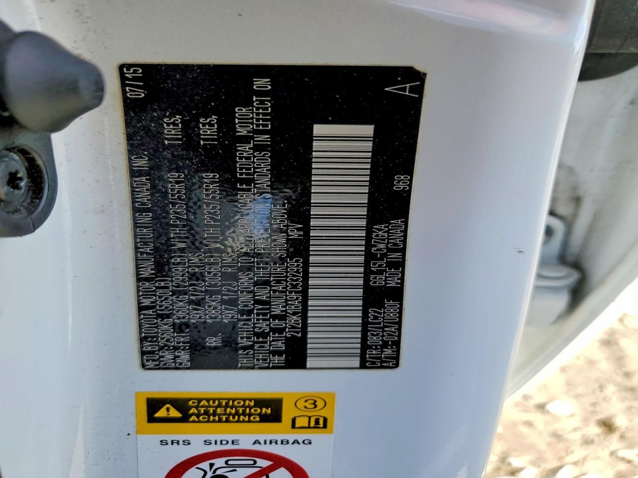 2015 Lexus Rx 350 Base