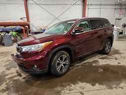 Vehiculos salvage en venta de Copart Center Rutland, VT: 2016 Toyota Highlander xle