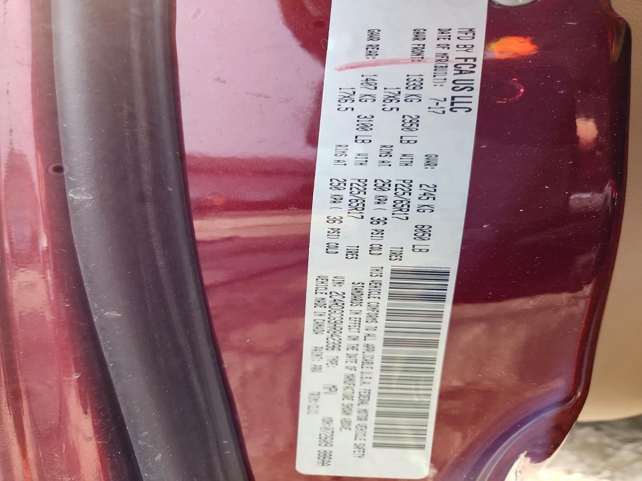 2017 Dodge Grand Caravan sxt