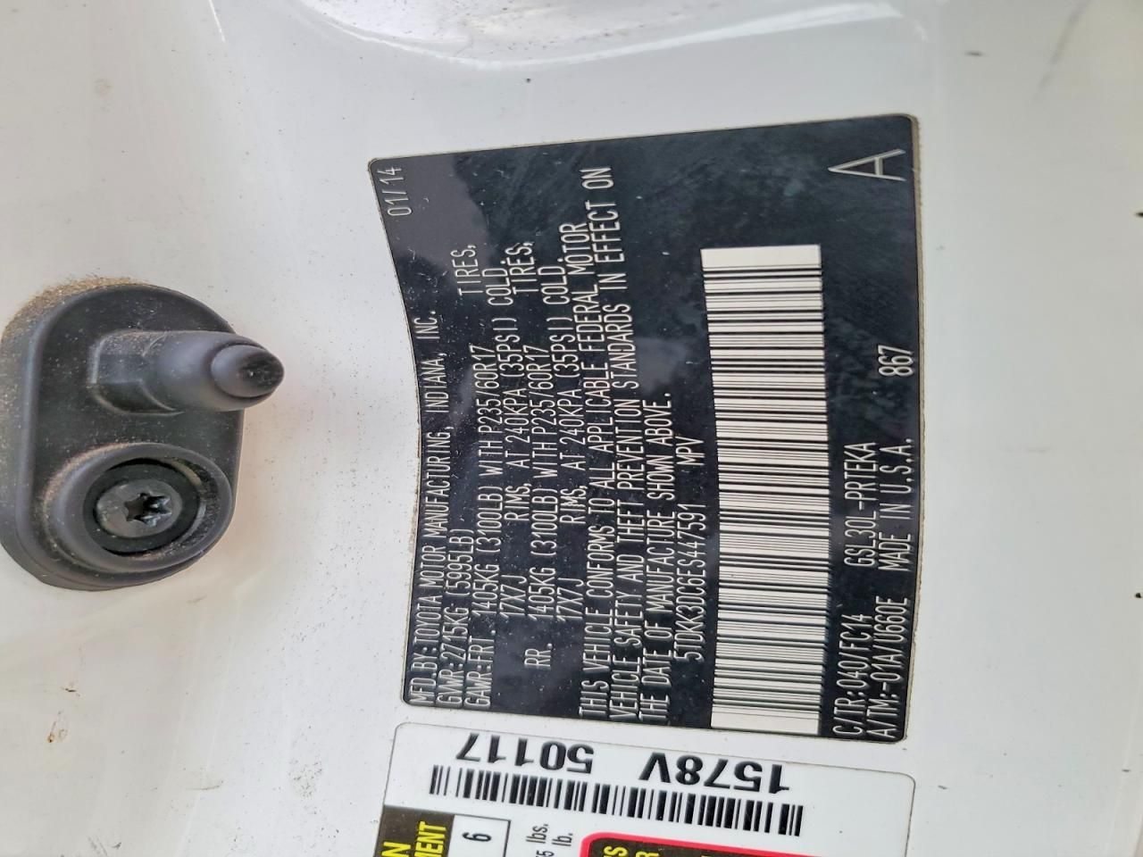 2014 Toyota Sienna le 8-passenger