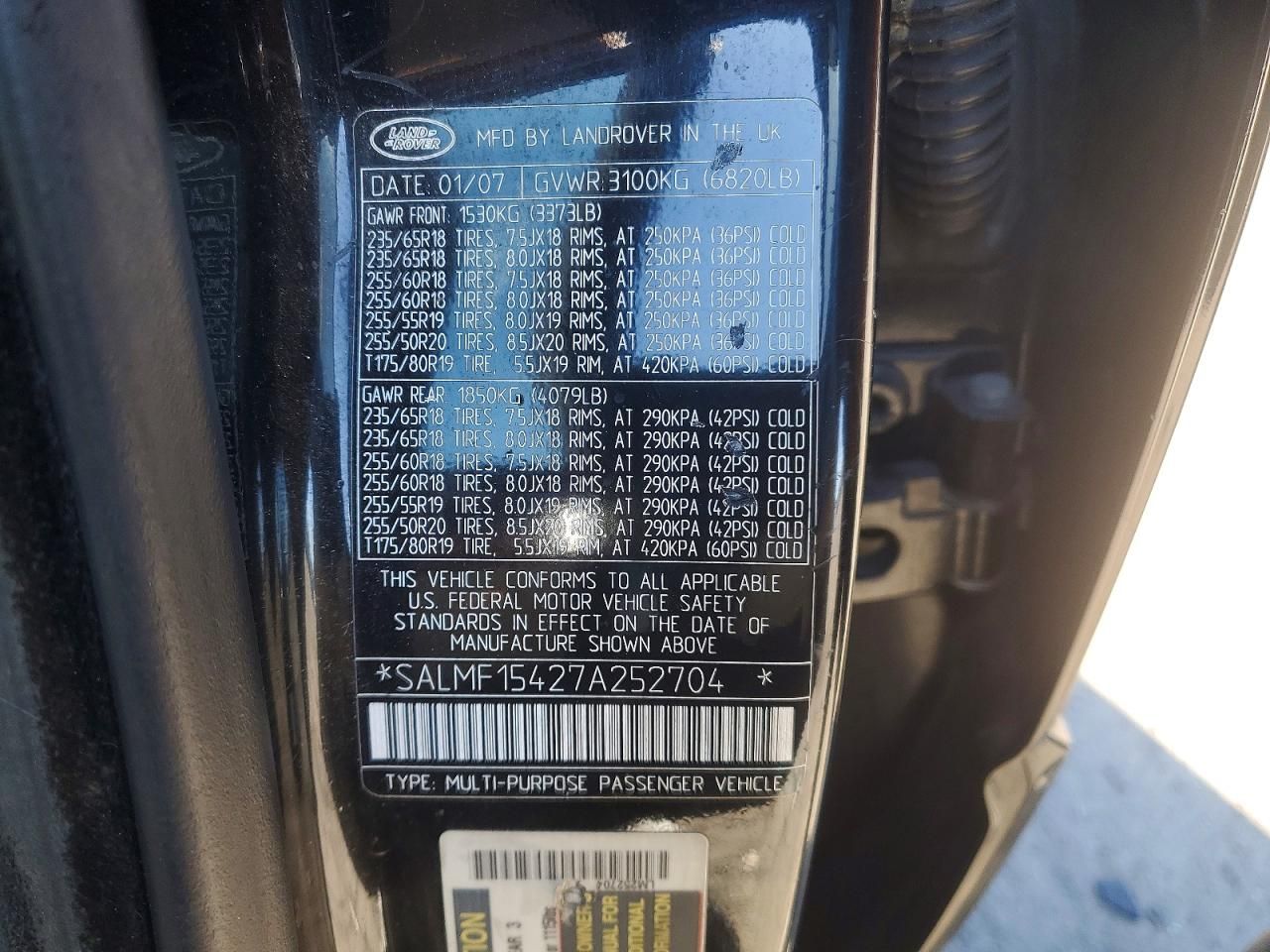 2007 Land Rover Range Rover hse