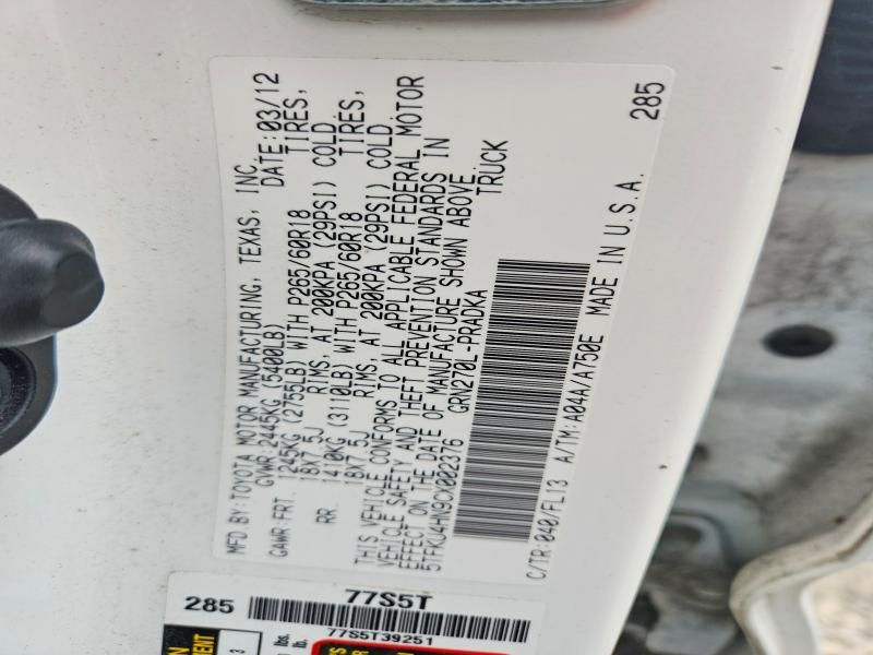 2012 Toyota Tacoma Double Cab Prerunner Long BED