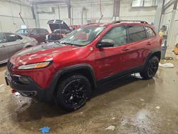 Jeep salvage cars for sale: 2015 Jeep Cherokee Trailhawk