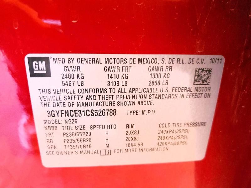 2012 Cadillac Srx Premium Collection