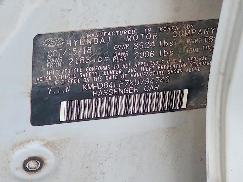 2019 Hyundai Elantra sel