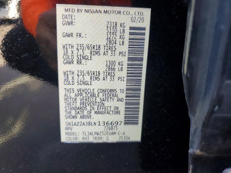 2020 Nissan Murano s