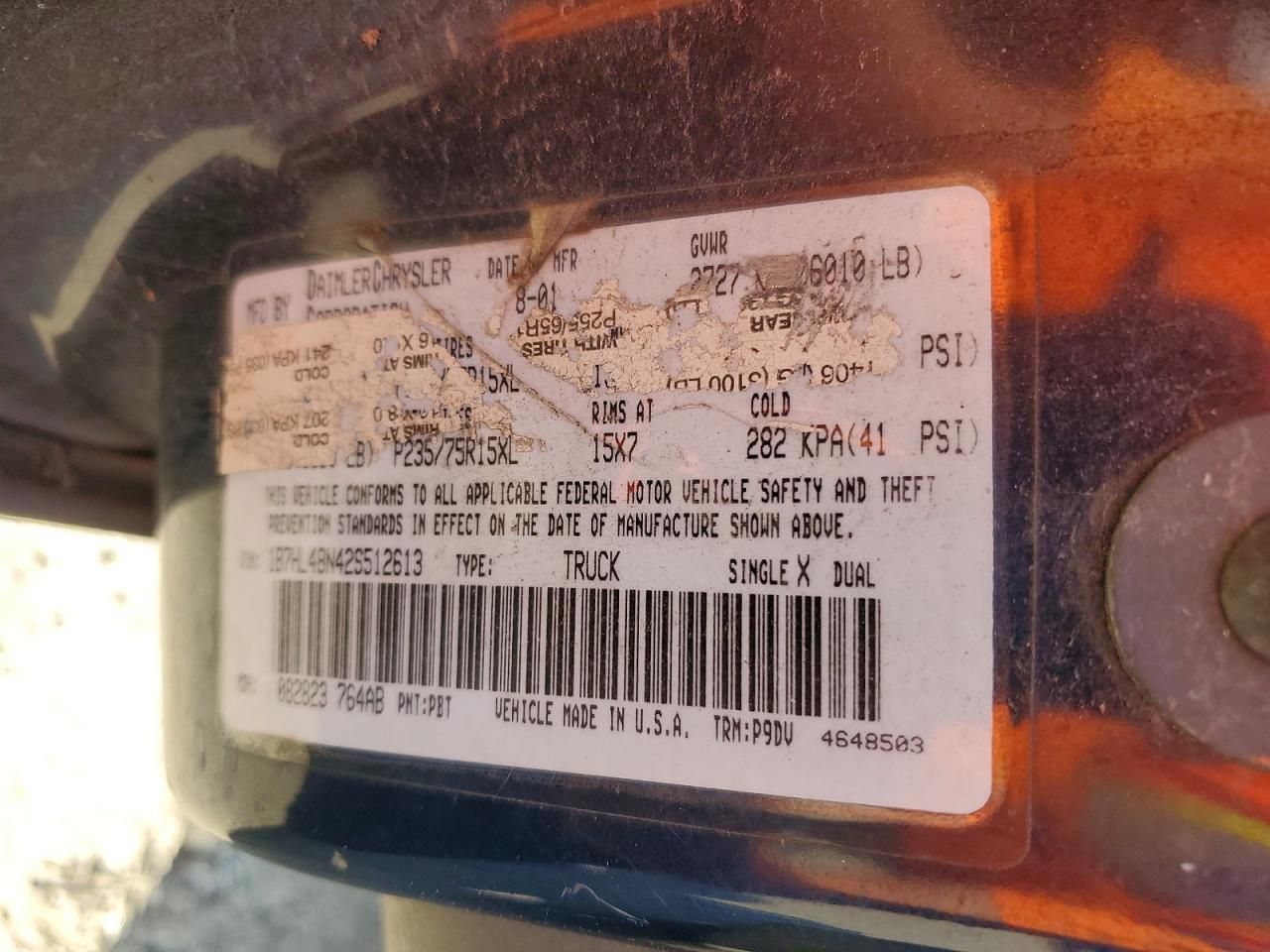 2002 Dodge Dakota Quad slt