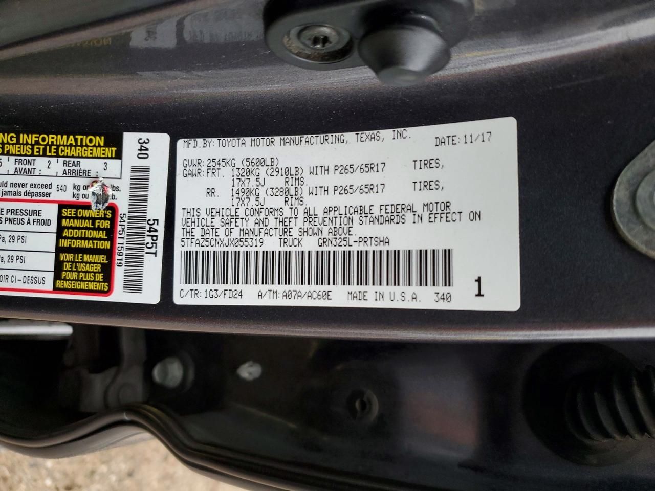 2018 Toyota Tacoma Double cab