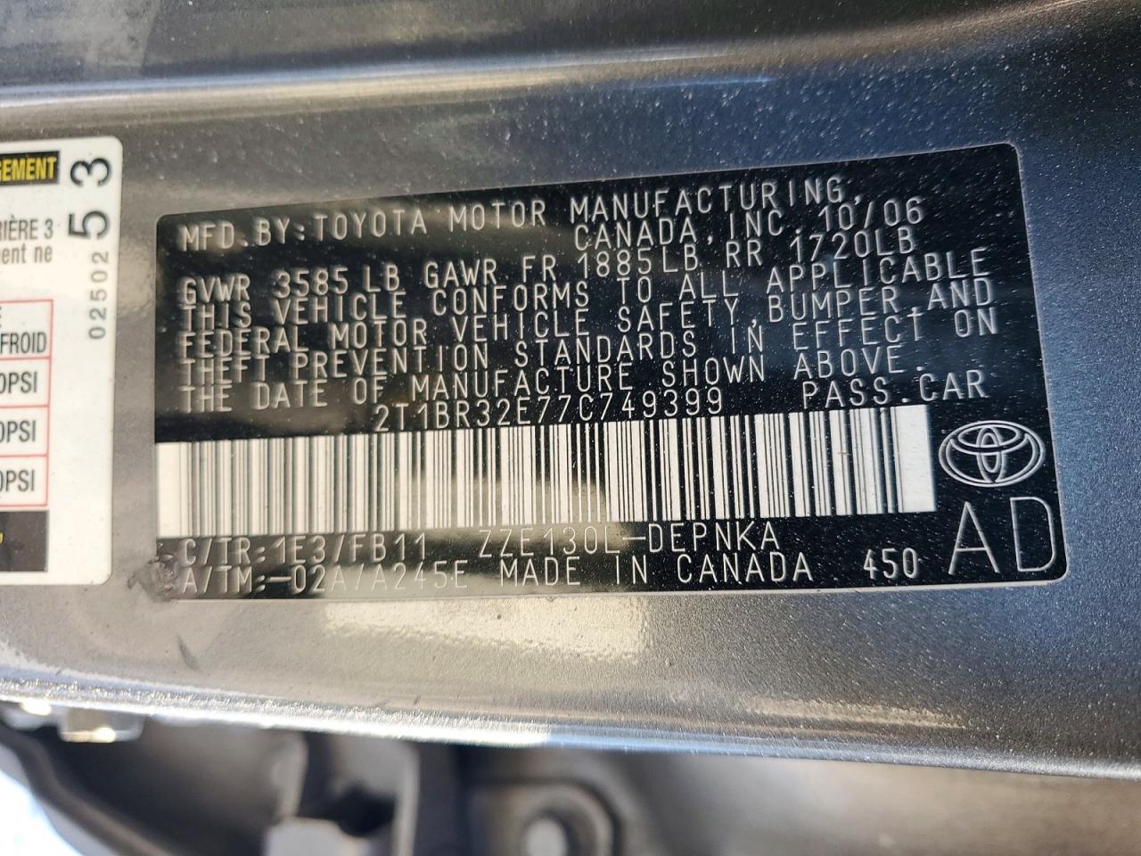 2007 Toyota Corolla ce