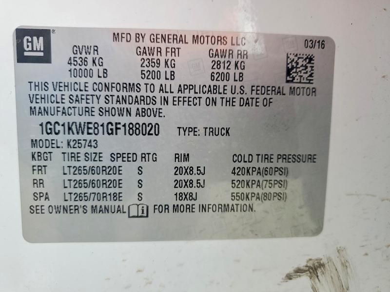 2016 Chevrolet Silverado K2500 Heavy Duty ltz