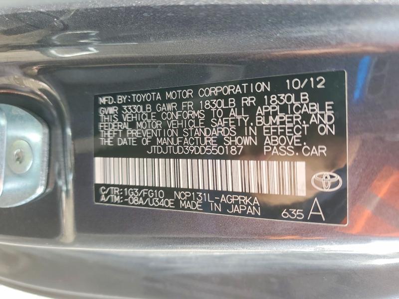 2013 Toyota Yaris 3-door l