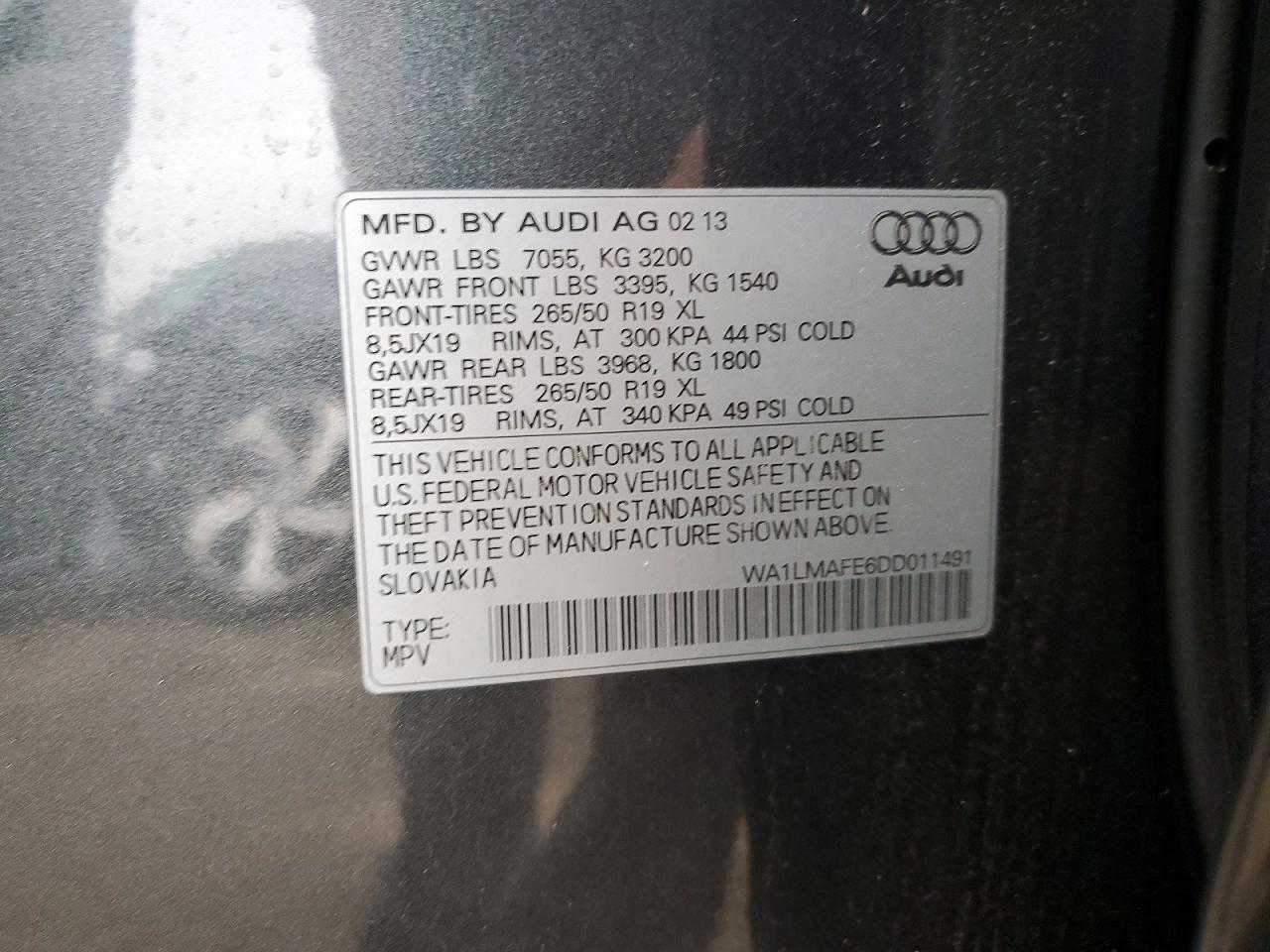 2013 Audi Q7 Premium Plus