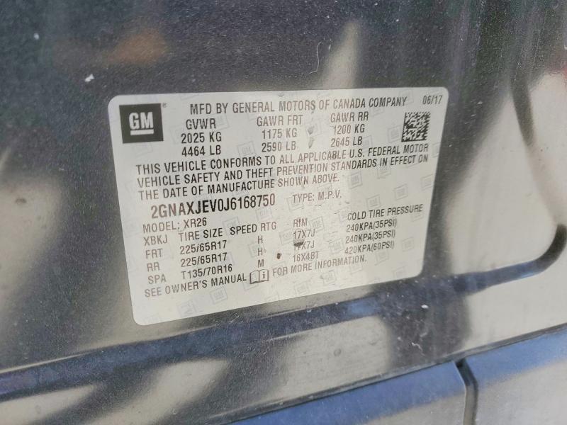 2018 Chevrolet Equinox lt