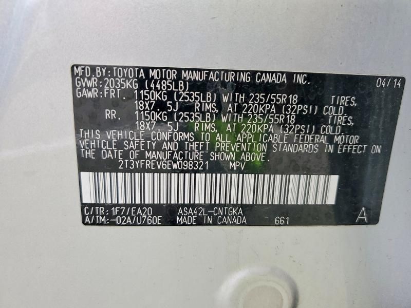 2014 Toyota Rav4 Limited