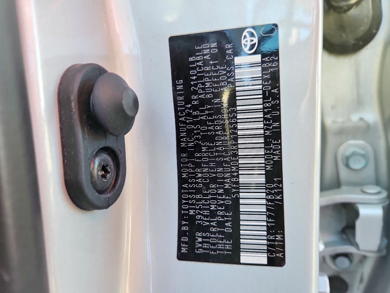 2024 Toyota Corolla le