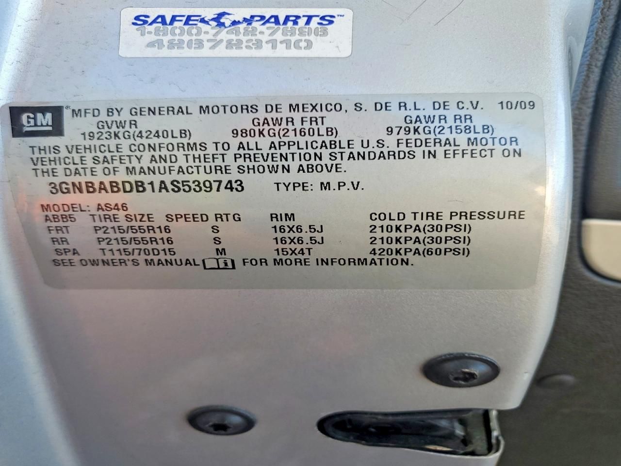 2010 Chevrolet Hhr lt