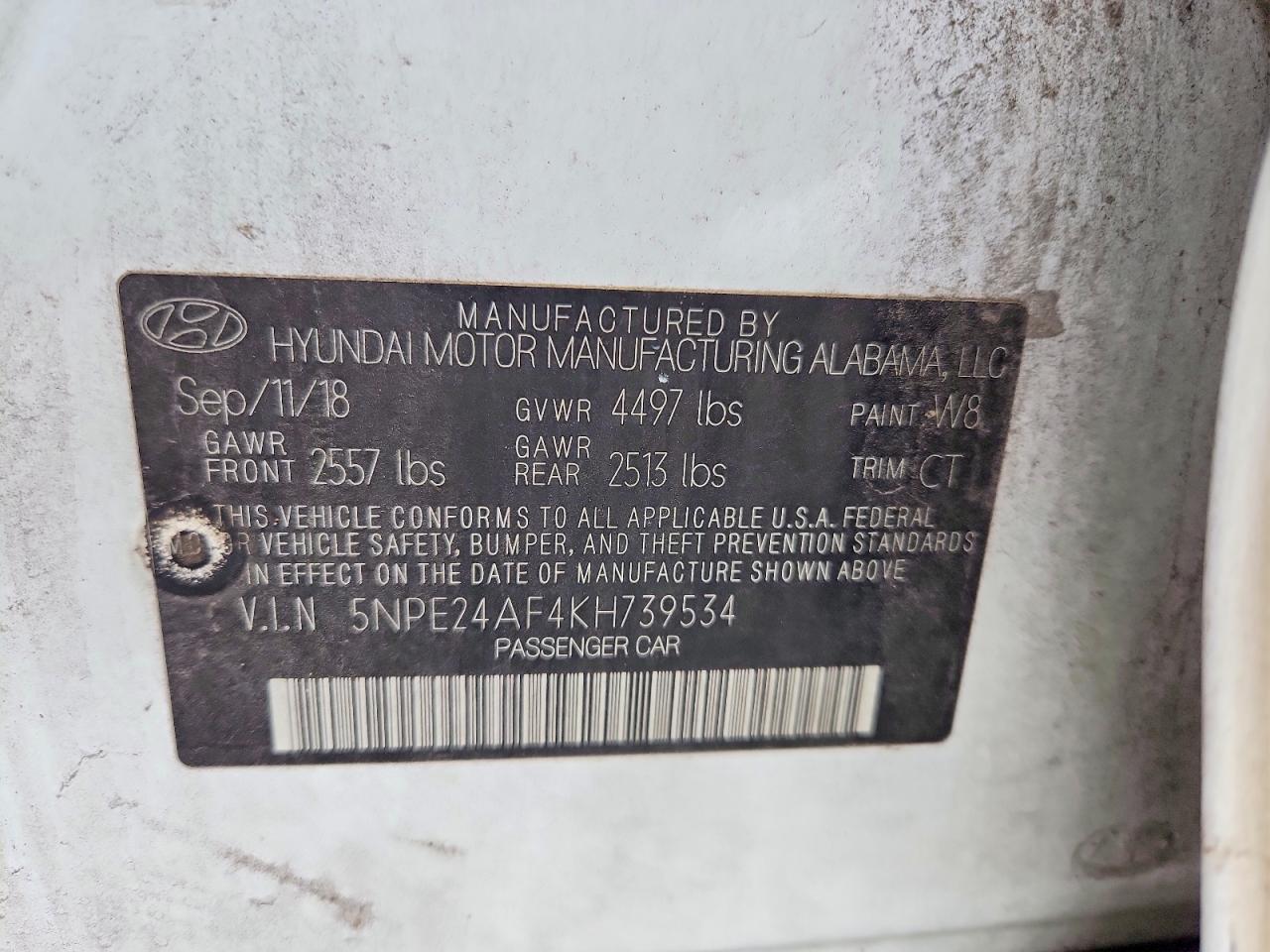 2019 Hyundai Sonata se