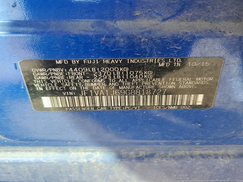 2016 Subaru Wrx Limited