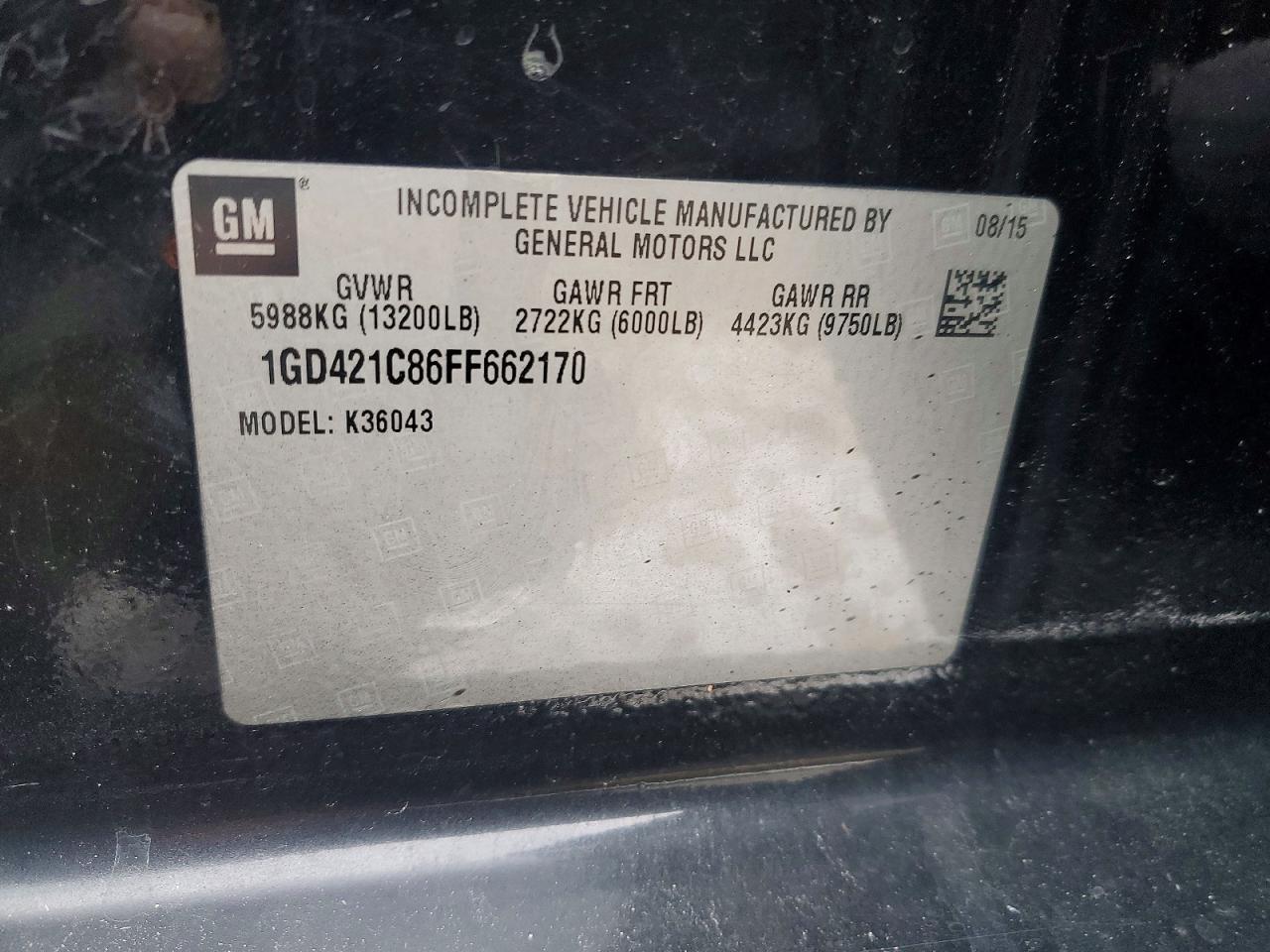 2015 GMC Sierra Dump Truck