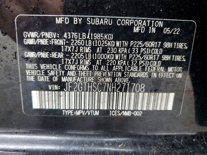 2022 Subaru Crosstrek Sport