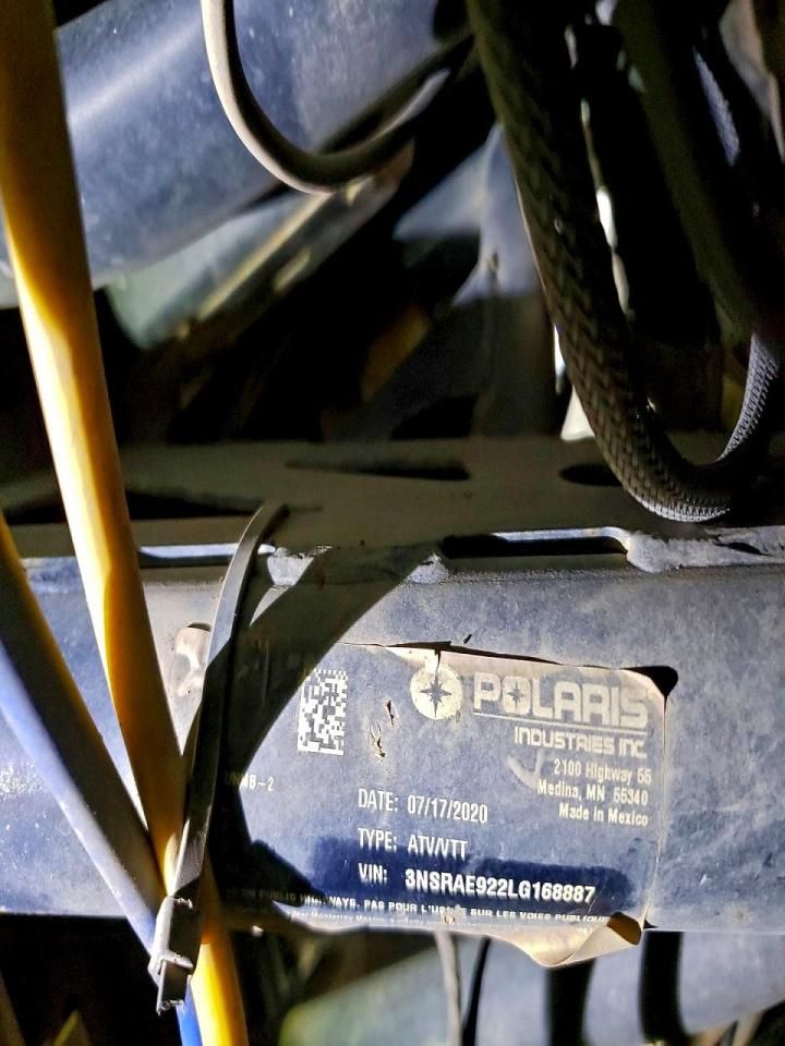 2020 Polaris Rzr Utility Vehicle