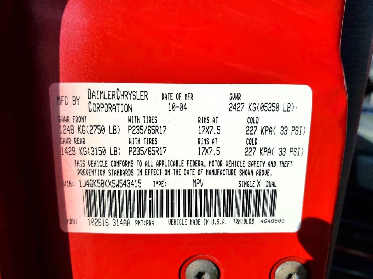 2005 Jeep Liberty Limited